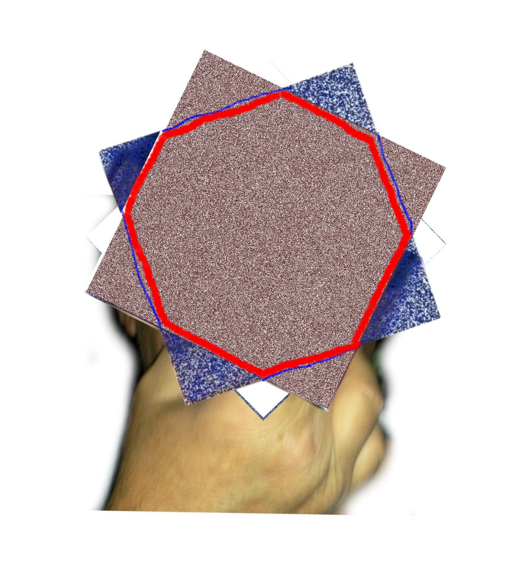 DA VID STAR HUMAN EYES VIEW IS THIS IN RED LINES.