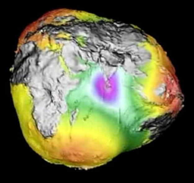GRAVITATIONAL HOLE ON EARTH AS NEGATIV.  -  GRAVITACIONA RUPA NA ZEMLJI KAO NEGATIV.
