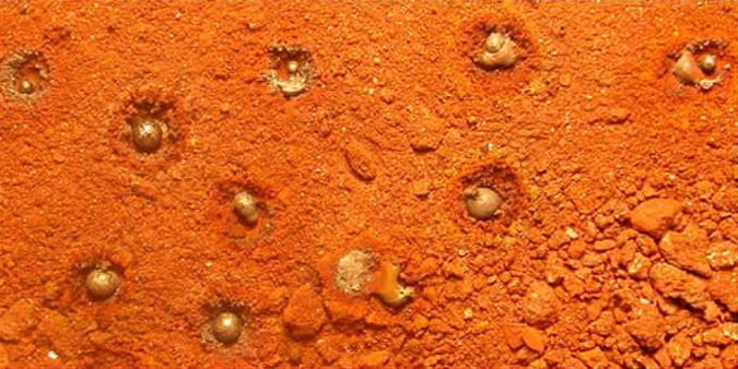DOMED MARS KRATERS