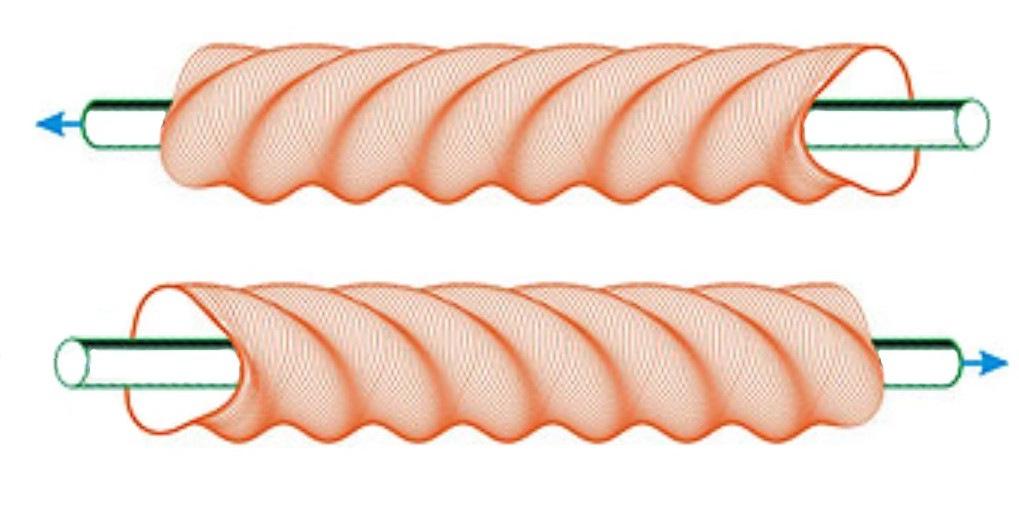 TUBE MOTOR EXAMPLE OF RADIANT RADIATION SHAPE.