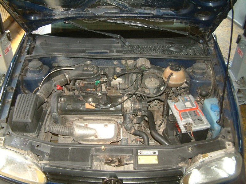 POSITION OF PETROL ENGINE IN GOLF A3 