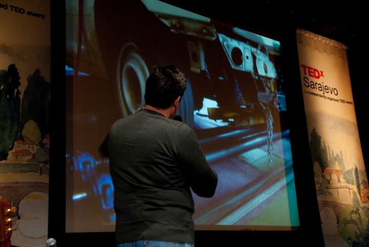 RUDOLF (BOSCHNJAK) BOSNJAK FIRST ELECTRIC CAR PRESENTATION IN BOSNIA AND HERZEGOVINA AT FIRST TEDx IN SARAJEVO.