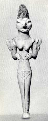 Prehistoric Baked-Clay Female Figurine ALIEN  MALE FEMAL...SOURCE BAGDAD MUSEUM