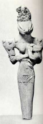 Prehistoric Baked-Clay Female Figurine ALIEN  MALE FEMAL...SOURCE BAGDAD MUSEUM