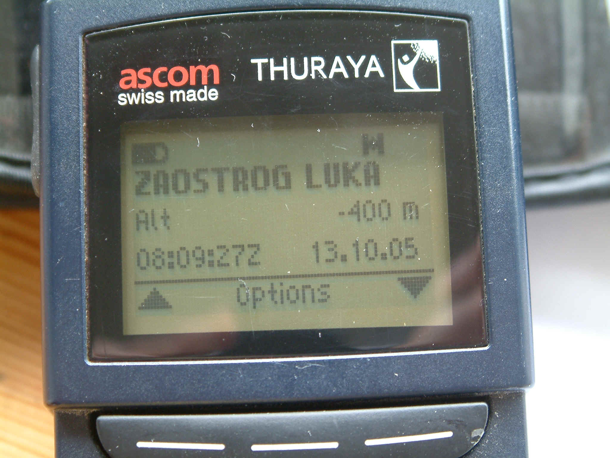 Alt visina (dubina) ispod mora -400m