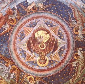 VIRGIN MARRY IMAGE  AS AC INDUCTION MOTOR IN ROTATION.