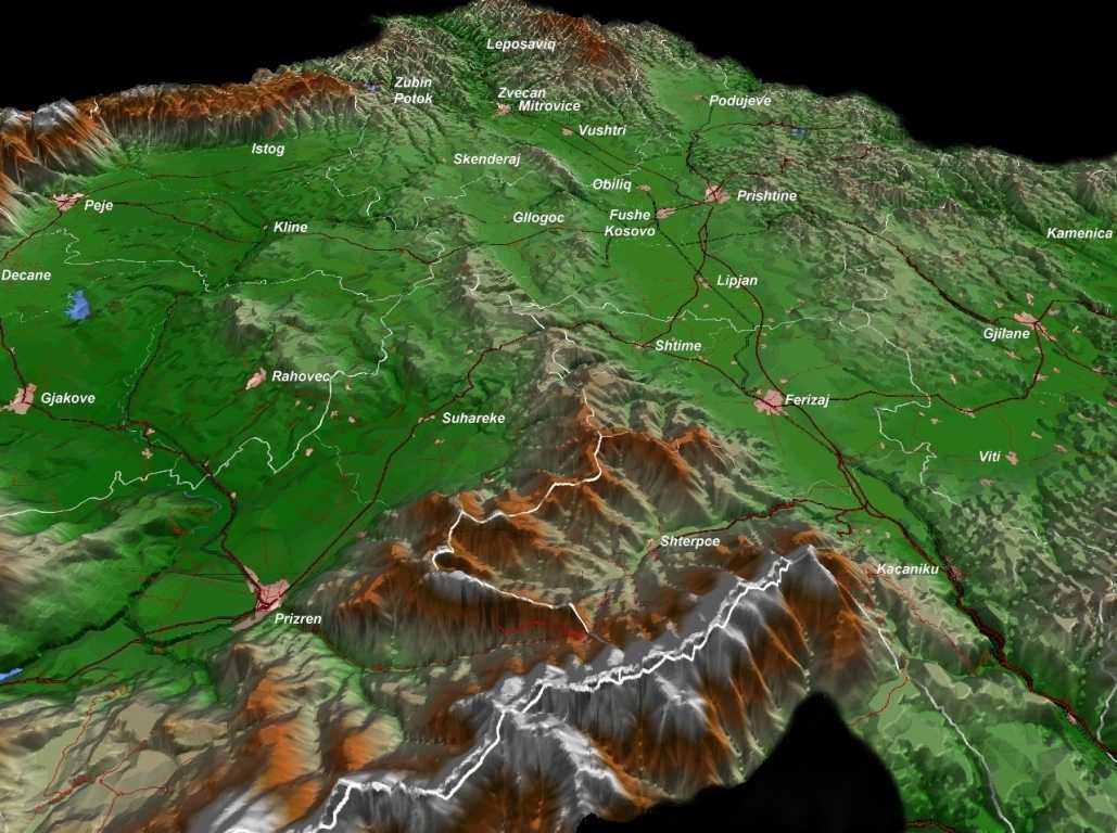 Kosovo 3D image